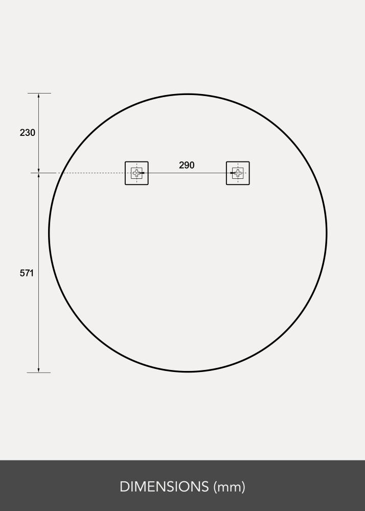 Spegel Ring LED 80 cm Ø