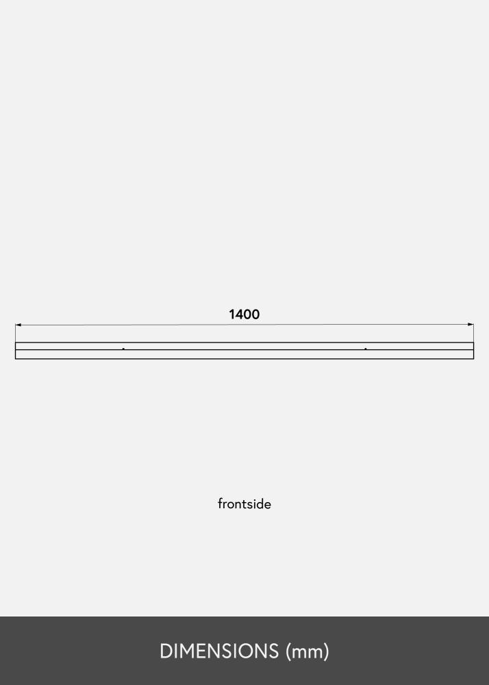 Tavelhylla Svart 140 cm