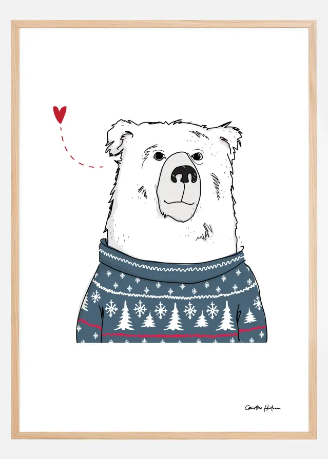 Winter Bear Poster