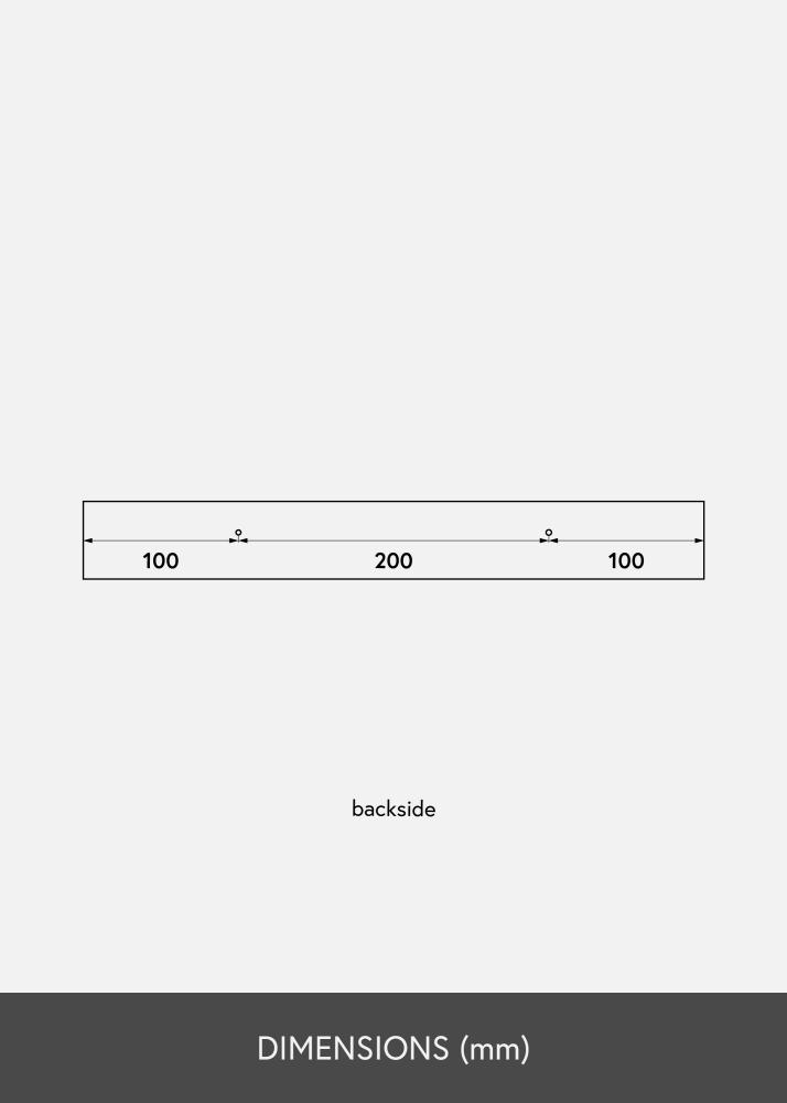 Tavelhylla Svart 40 cm