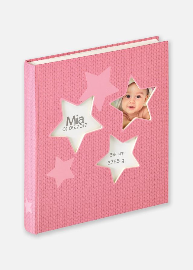 Estrella Babyalbum Rosa - 28x30,5 cm (50 Vita sidor / 25 blad)