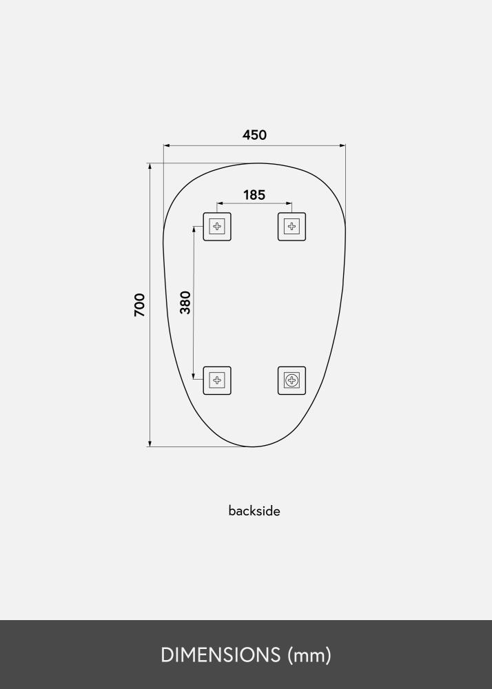 KAILA Spegel Shape II 45x70 cm