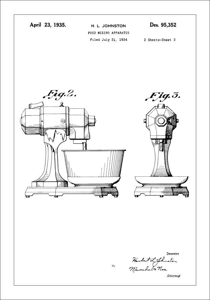 Patentritning - Mixer II Poster