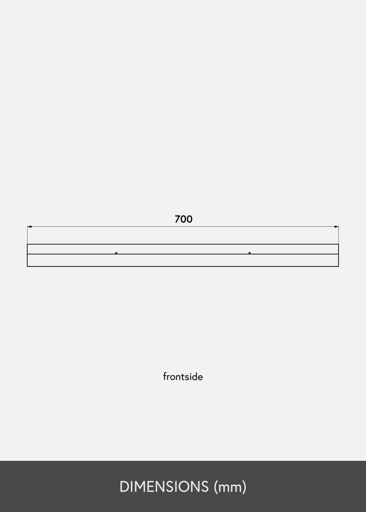 Tavelhylla Svart 70 cm