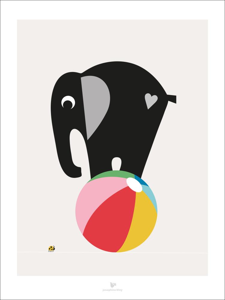 Elephant grey Poster