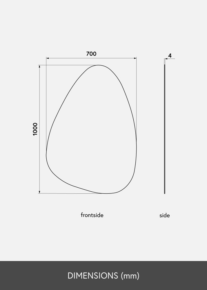 KAILA Spegel Shape I 70x100 cm