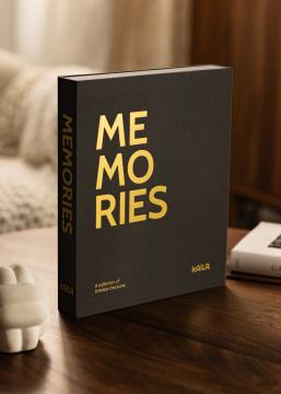 KAILA MEMORIES Black - Coffee Table Photo Album (60 Svarta Sidor / 30 Blad)